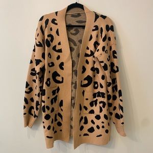 Animal Print Cardigan